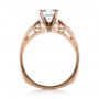 18k Rose Gold And 18K Gold 18k Rose Gold And 18K Gold Two-tone Diamond Engagement Ring - Front View -  1205 - Thumbnail