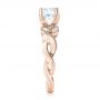 14k Rose Gold And 18K Gold 14k Rose Gold And 18K Gold Two-tone Diamond Engagement Ring - Side View -  103107 - Thumbnail