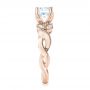 18k Rose Gold And 18K Gold 18k Rose Gold And 18K Gold Two-tone Diamond Engagement Ring - Side View -  103107 - Thumbnail