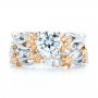  Platinum And 14K Gold Platinum And 14K Gold Two-tone Diamond Engagement Ring - Top View -  102844 - Thumbnail