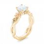 14k Yellow Gold And 18K Gold Two-tone Diamond Engagement Ring