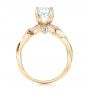 14k Yellow Gold And 18K Gold 14k Yellow Gold And 18K Gold Two-tone Diamond Engagement Ring - Front View -  103107 - Thumbnail
