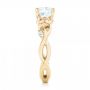 14k Yellow Gold And 14K Gold 14k Yellow Gold And 14K Gold Two-tone Diamond Engagement Ring - Side View -  102844 - Thumbnail
