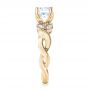 14k Yellow Gold And 14K Gold 14k Yellow Gold And 14K Gold Two-tone Diamond Engagement Ring - Side View -  103107 - Thumbnail