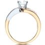14k Yellow Gold And 14K Gold Two-tone Diamond Engagement Ring - Front View -  216 - Thumbnail