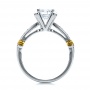  18K Gold Two-tone Diamond Engagement Ring - Vanna K - Front View -  100482 - Thumbnail