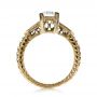 18k Yellow Gold And 18K Gold 18k Yellow Gold And 18K Gold Two-tone Hand Engraved Engagement Ring - Front View -  1191 - Thumbnail