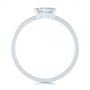  Platinum And Platinum Platinum And Platinum Two-tone Semi-bezel Solitaire Diamond Engagement - Front View -  105745 - Thumbnail