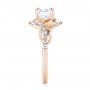 14k Rose Gold And 18K Gold 14k Rose Gold And 18K Gold Two-tone Wrap Diamond Engagement Ring - Side View -  103104 - Thumbnail