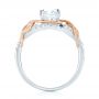  Platinum And Platinum Platinum And Platinum Two-tone Wrap Diamond Engagement Ring - Front View -  103104 - Thumbnail