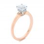 18k Rose Gold 18k Rose Gold Two-tone Diamond Engagement Ring - Three-Quarter View -  105130 - Thumbnail