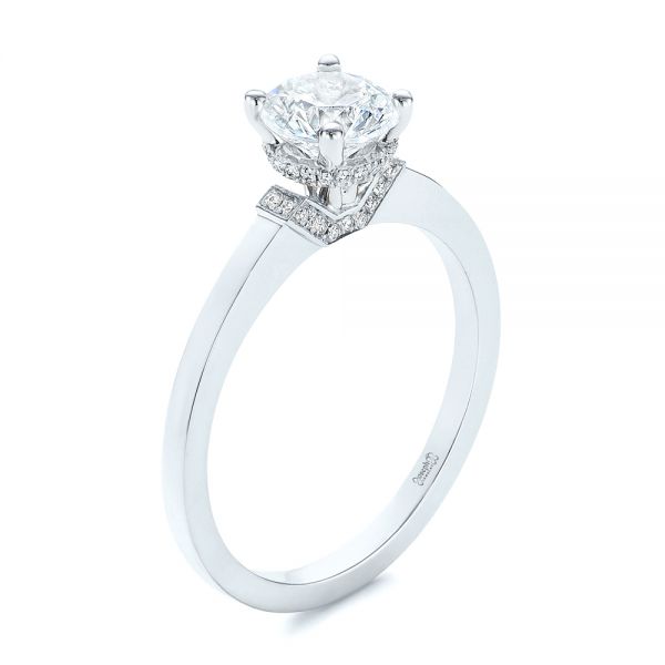 Two-tone Diamond Engagement Ring - Image