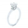 18k White Gold 18k White Gold Two-tone Diamond Engagement Ring - Three-Quarter View -  105130 - Thumbnail