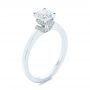 14k White Gold 14k White Gold Two-tone Diamond Engagement Ring - Three-Quarter View -  105130 - Thumbnail