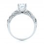 18k White Gold And 14K Gold 18k White Gold And 14K Gold Two-tone Diamond Engagement Ring - Front View -  103106 - Thumbnail
