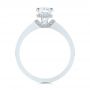 18k White Gold 18k White Gold Two-tone Diamond Engagement Ring - Front View -  105130 - Thumbnail