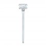 14k White Gold 14k White Gold Two-tone Diamond Engagement Ring - Side View -  105130 - Thumbnail
