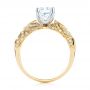 18k Yellow Gold And 18K Gold Two-tone Diamond Engagement Ring - Front View -  103106 - Thumbnail