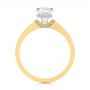 14k Yellow Gold 14k Yellow Gold Two-tone Diamond Engagement Ring - Front View -  105130 - Thumbnail