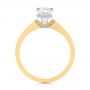 14k Yellow Gold 14k Yellow Gold Two-tone Diamond Engagement Ring - Front View -  105130 - Thumbnail