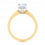 18k Yellow Gold 18k Yellow Gold Two-tone Diamond Engagement Ring - Front View -  105130 - Thumbnail