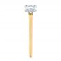 14k Yellow Gold 14k Yellow Gold Two-tone Diamond Engagement Ring - Side View -  105130 - Thumbnail