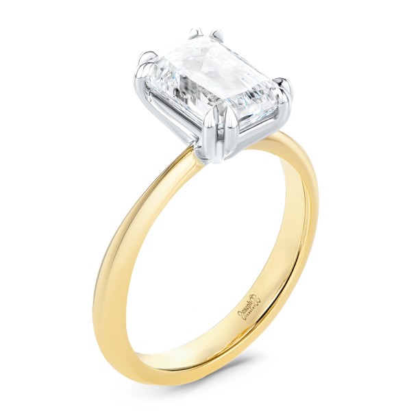 Two-tone Double Claw Prong Solitaire - reference design