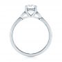 14k White Gold 14k White Gold Two-tone Engagement Ring - Front View -  104328 - Thumbnail