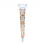  Platinum And 18k Rose Gold Platinum And 18k Rose Gold Two-tone Filigree Diamond Engagement Ring - Side View -  103907 - Thumbnail