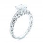  18K Gold And Platinum 18K Gold And Platinum Two-tone Filigree Diamond Engagement Ring - Three-Quarter View -  103907 - Thumbnail