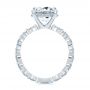 14k White Gold 14k White Gold Two-tone Hidden Halo Engagement Ring - Front View -  107583 - Thumbnail
