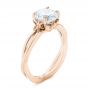 14k Rose Gold And 14K Gold 14k Rose Gold And 14K Gold Two-tone Solitaire Engagement Ring - Three-Quarter View -  104019 - Thumbnail