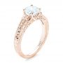 14k Rose Gold 14k Rose Gold Vine Filigree Diamond Engagement Ring - Three-Quarter View -  102564 - Thumbnail