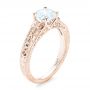 14k Rose Gold 14k Rose Gold Vine Filigree Diamond Engagement Ring - Three-Quarter View -  102564 - Thumbnail
