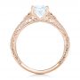 14k Rose Gold 14k Rose Gold Vine Filigree Diamond Engagement Ring - Front View -  102564 - Thumbnail