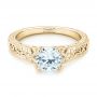 14k Yellow Gold 14k Yellow Gold Vine Filigree Diamond Engagement Ring - Flat View -  102564 - Thumbnail