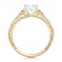 18k Yellow Gold 18k Yellow Gold Vine Filigree Diamond Engagement Ring - Front View -  102564 - Thumbnail