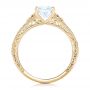 14k Yellow Gold 14k Yellow Gold Vine Filigree Diamond Engagement Ring - Front View -  102564 - Thumbnail