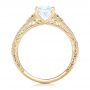 14k Yellow Gold 14k Yellow Gold Vine Filigree Diamond Engagement Ring - Front View -  102564 - Thumbnail