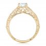 14k Yellow Gold 14k Yellow Gold Vine Filigree Solitaire Diamond Engagement Ring - Front View -  102565 - Thumbnail