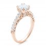 18k Rose Gold Vintage Diamond Engagement Ring