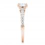 14k Rose Gold 14k Rose Gold Vintage Diamond Engagement Ring - Side View -  102550 - Thumbnail