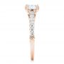 18k Rose Gold 18k Rose Gold Vintage Diamond Engagement Ring - Side View -  102550 - Thumbnail