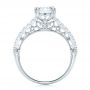 18k White Gold Vintage Diamond Engagement Ring - Front View -  102550 - Thumbnail
