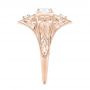 14k Rose Gold 14k Rose Gold Vintage Style Diamond Engagement Ring - Side View -  103510 - Thumbnail