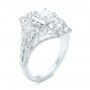  Platinum Vintage Style Diamond Engagement Ring - Three-Quarter View -  103510 - Thumbnail