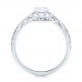 18k White Gold 18k White Gold Vintage Style Diamond Engagement Ring - Front View -  103510 - Thumbnail