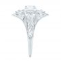  Platinum Vintage Style Diamond Engagement Ring - Side View -  103510 - Thumbnail