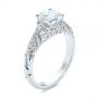  Platinum Platinum Vintage Style Filigree Engagement Ring - Three-Quarter View -  105792 - Thumbnail