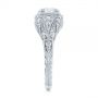  Platinum Platinum Vintage-inspired Diamond Dome Engagement Ring - Side View -  103095 - Thumbnail